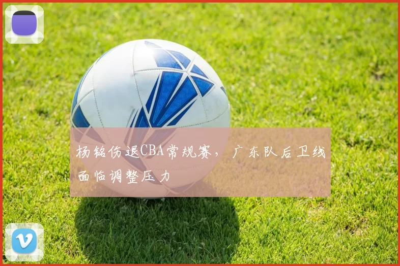 杨铭伤退CBA常规赛，广东队后卫线面临调整压力